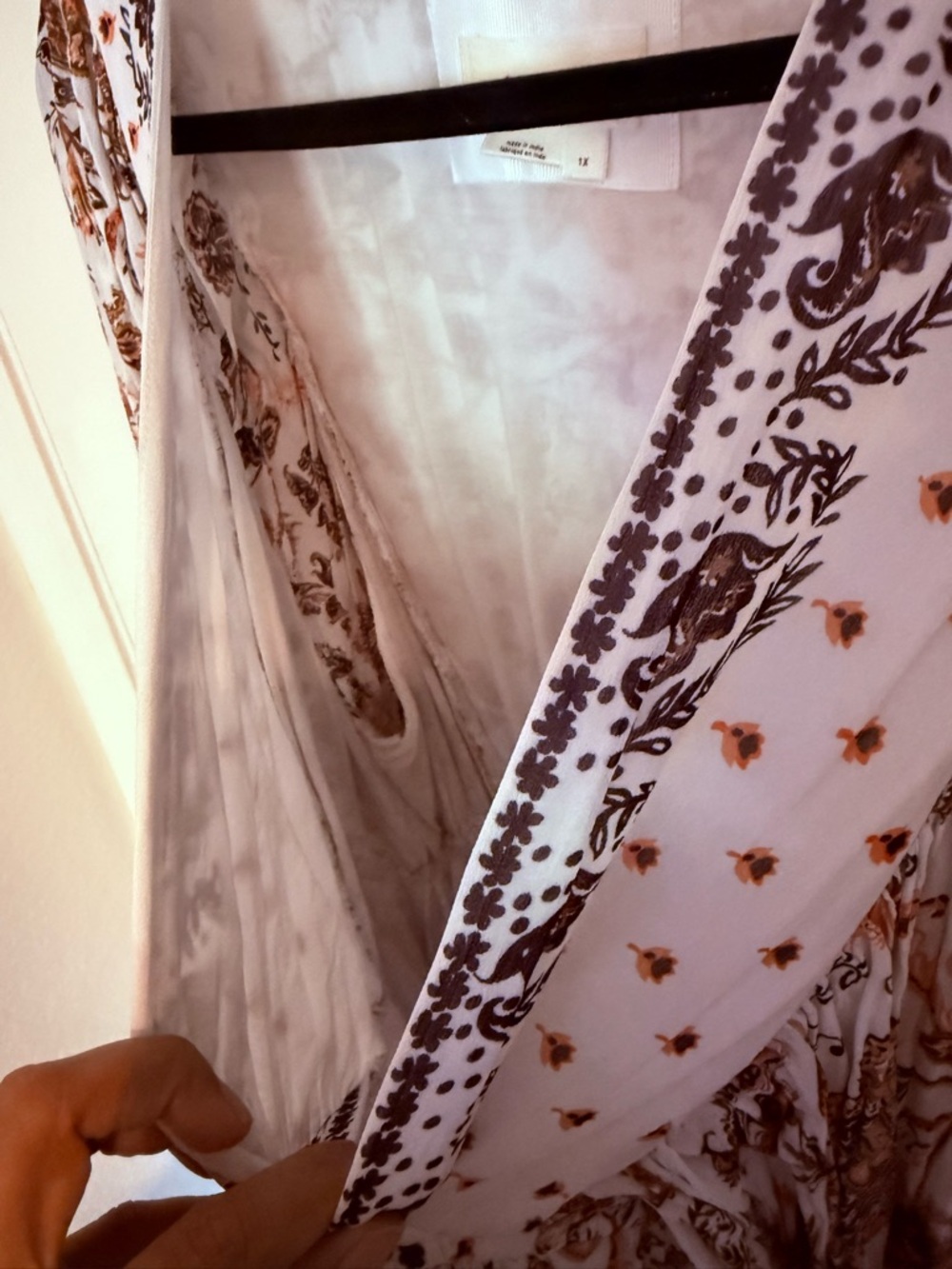Anthropologie V neck long sleeve maxi dress - Picture 6 of 14